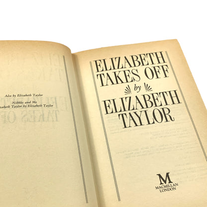 Elizabeth Taylor - 'Elizabeth Takes Off' - 1987 Hardcover Book