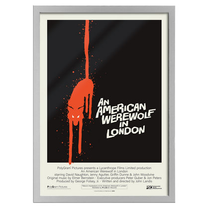 An American Werewolf In London Framed Editions Poster - White