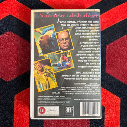 Prom Night II: Hello Mary Lou Ex Rental VHS Video (1987) 6900