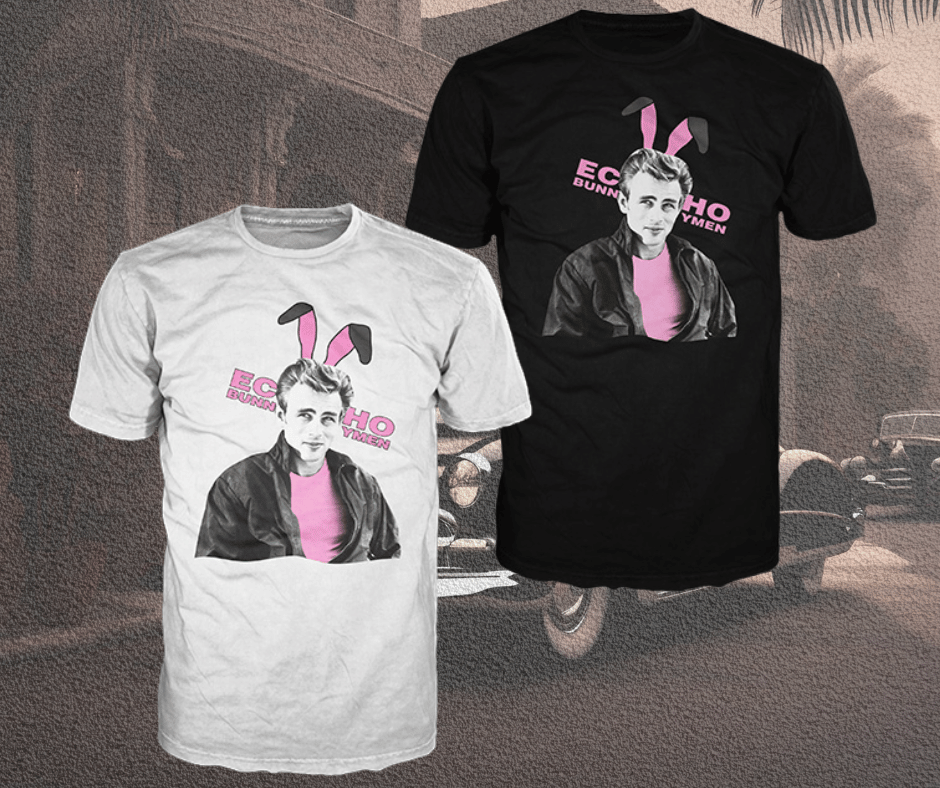 Official Echo & The Bunnymen 'James Dean' Bunny Ears T-Shirt