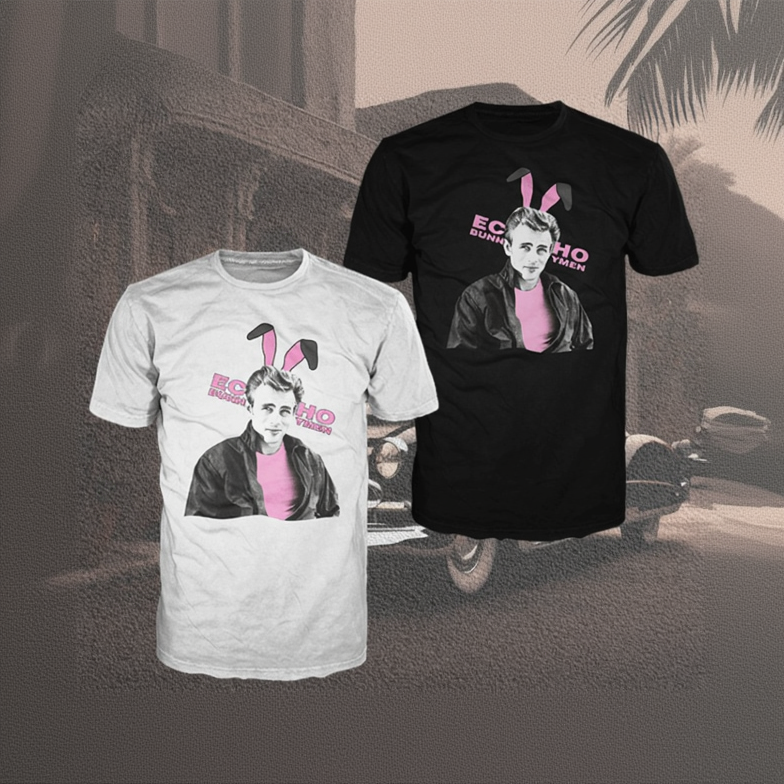 Official Echo & The Bunnymen 'James Dean' Bunny Ears T-Shirt