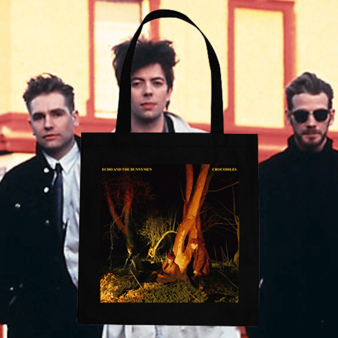 Official Echo & The Bunnymen Album Cover Tote Bags Crocodiles