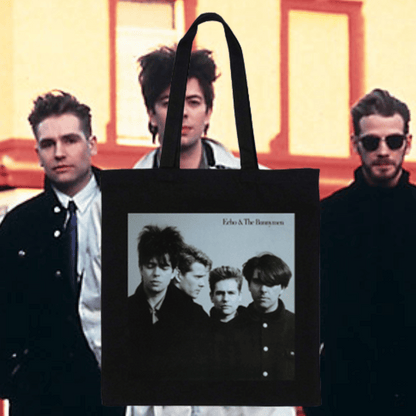 Official Echo & The Bunnymen Album Cover Tote Bags Grey Album