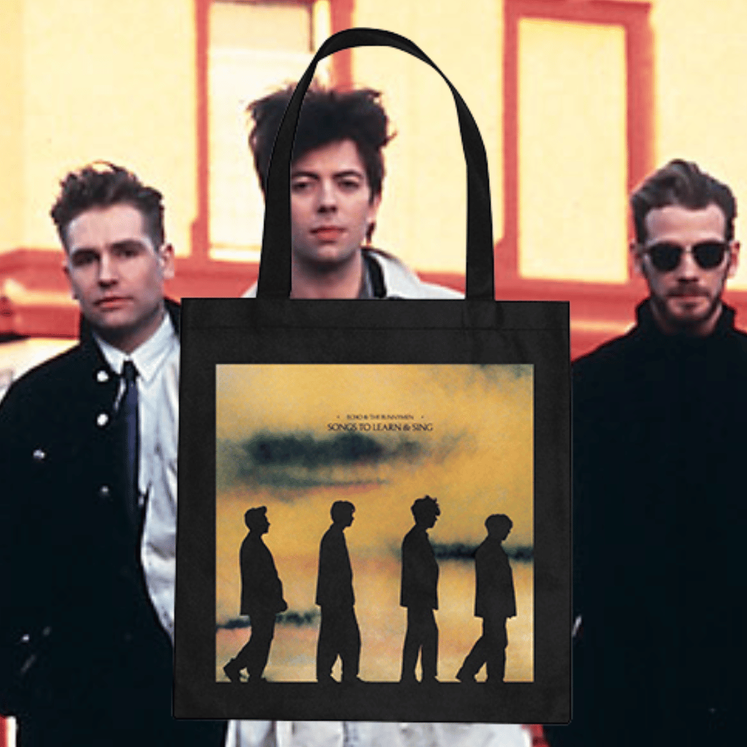 Official Echo & The Bunnymen Album Cover Tote Bags Songs To Learn & Sing