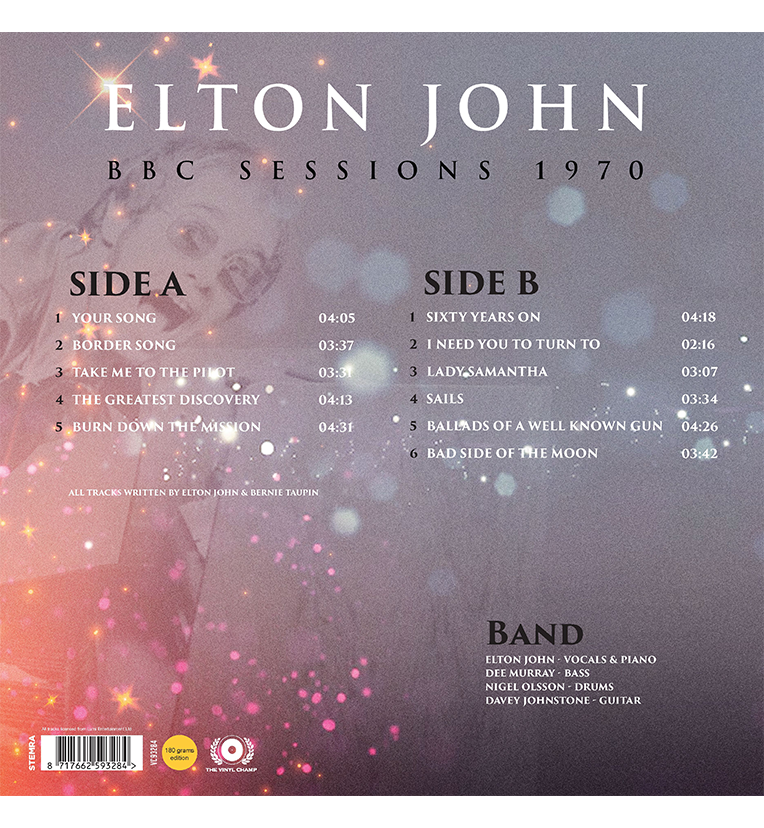 Elton John – BBC Sessions 1970 (Limited Edition 12-Inch Album on 180g Clear Vinyl)