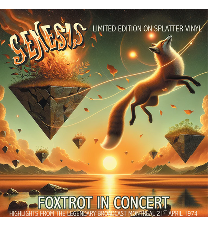 Genesis – Foxtrot in Concert: Live in Montreal, 1974 (Limited Edition 12-Inch Album on Yellow/Orange Splatter Vinyl)