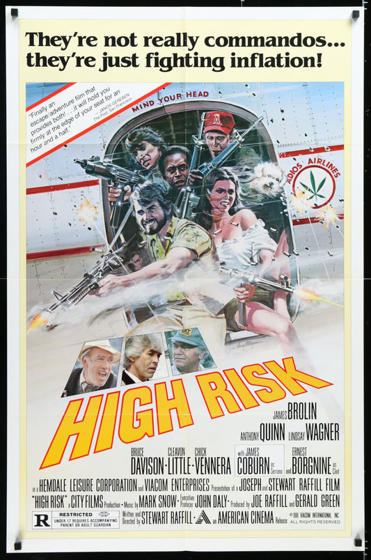 High Risk (1981) Original US One Sheet Movie Poster
