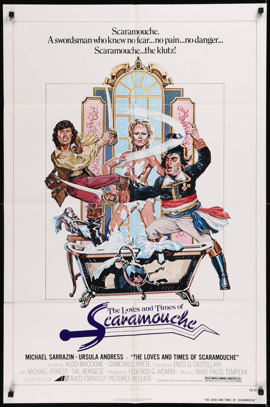 The Loves And Times Of Scaramouche (1976) Original US One Sheet Movie Poster