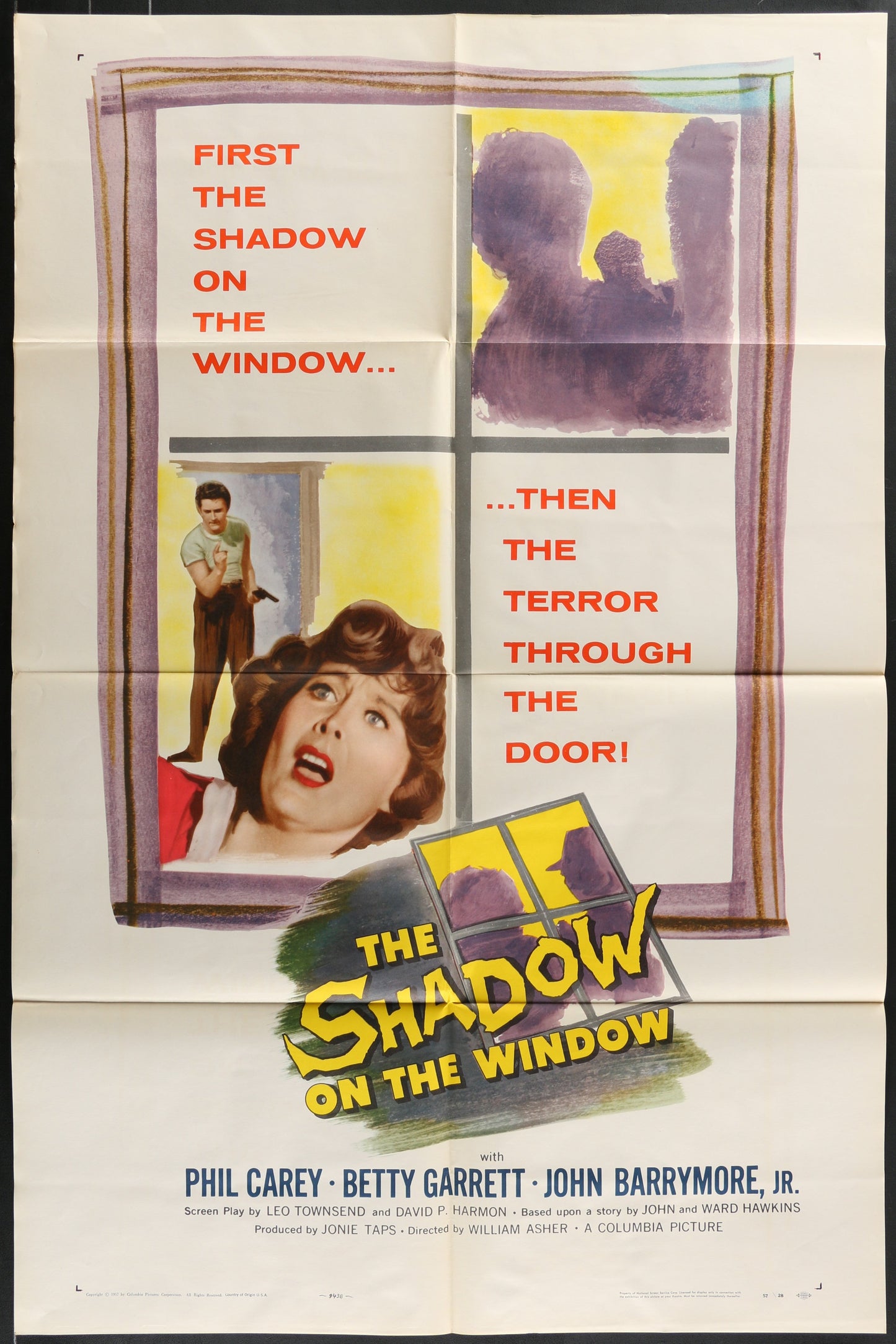 The Shadow On The Window (1957) Original US One Sheet Movie Poster
