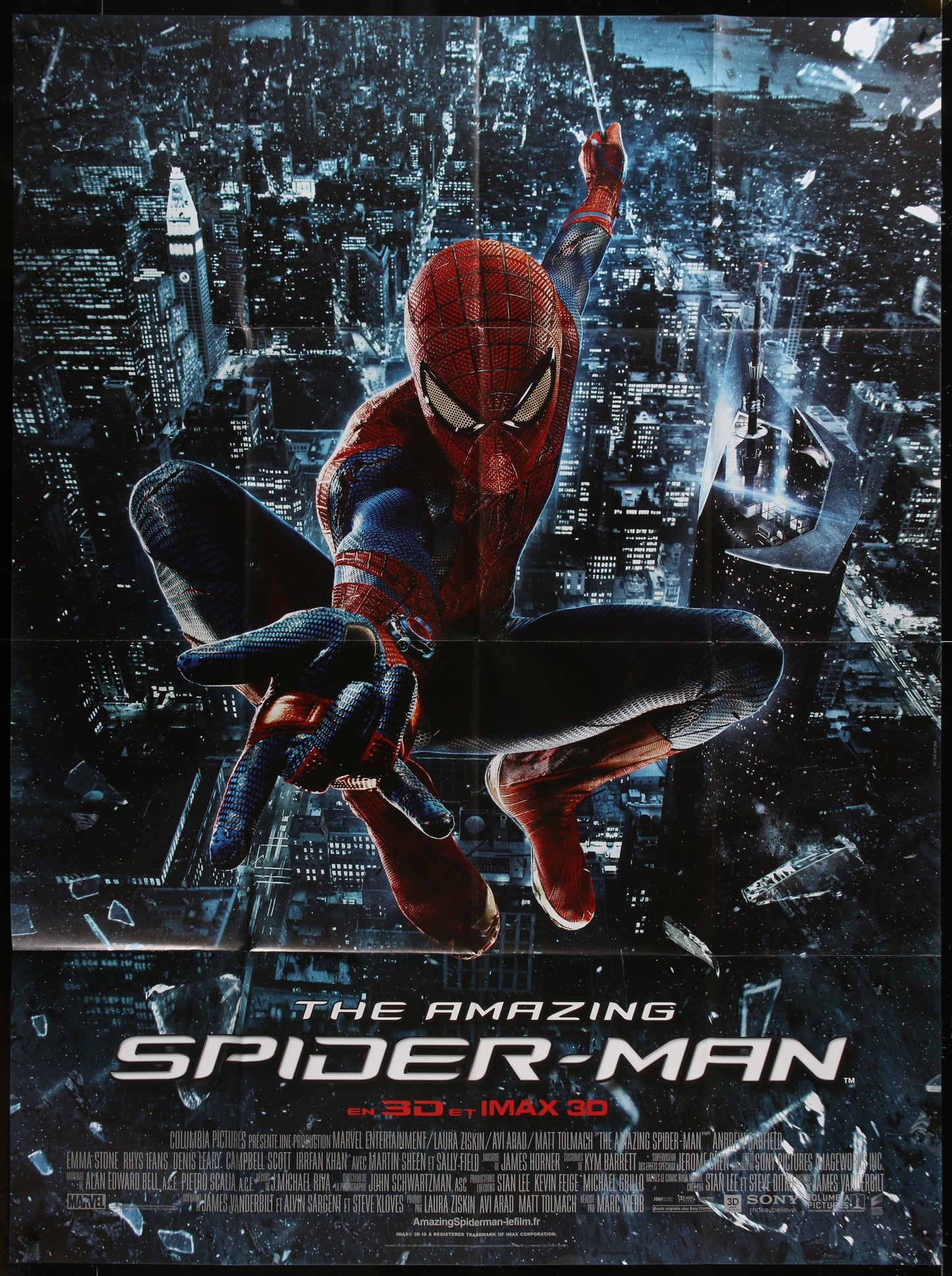 The Amazing Spider-Man (2012) Original French One-Panel Movie Poster