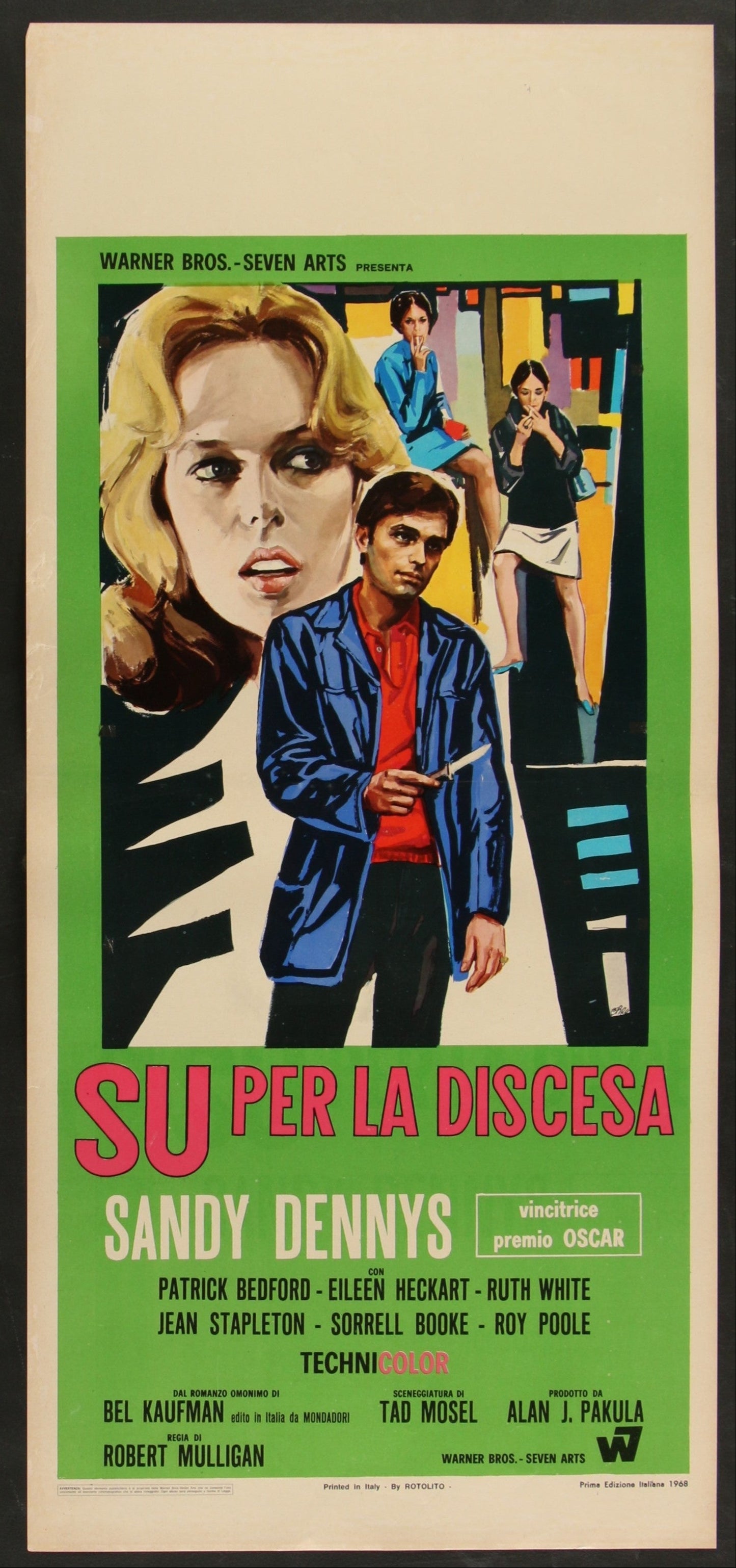 Up The Down Staircase (1967) Original Italian Locandina Movie Poster