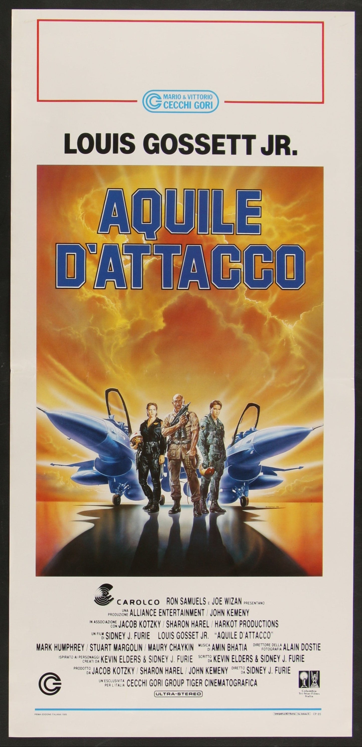 Iron Eagle II (1988) Original Italian Locandina Movie Poster