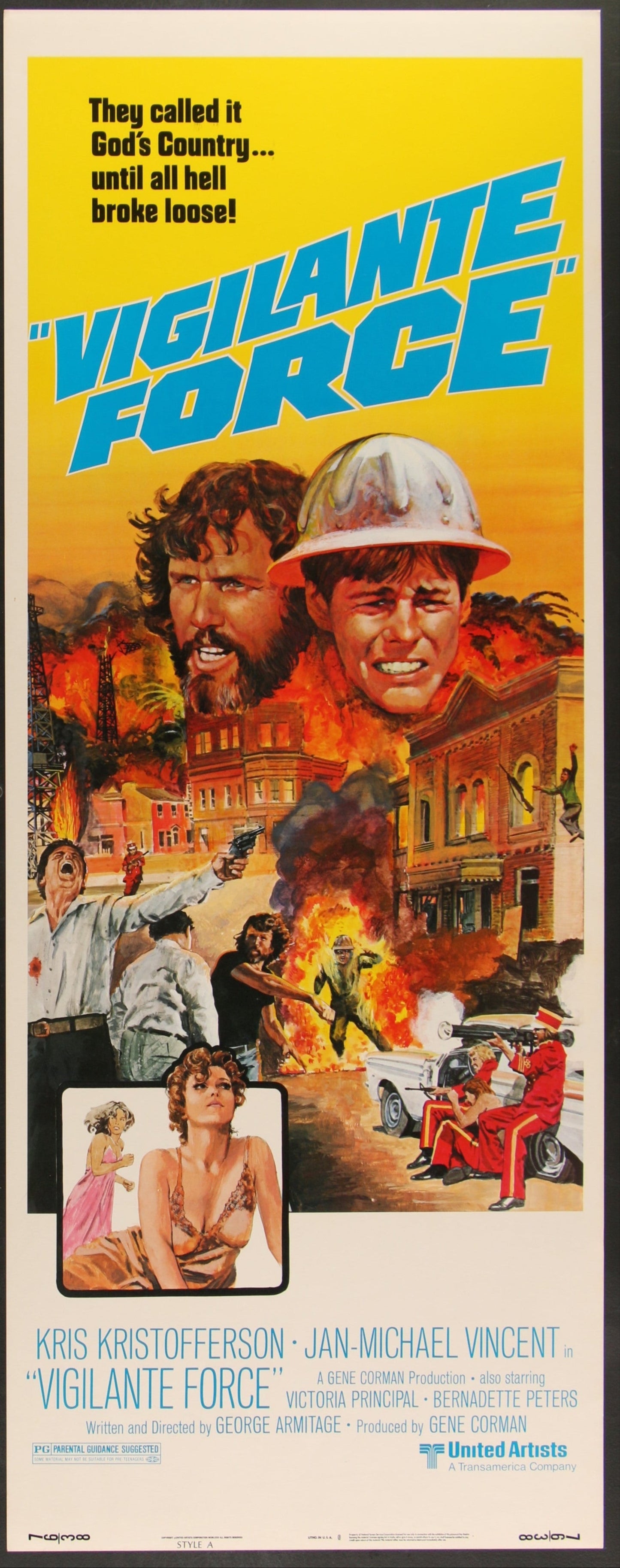 Vigilante Force (1976) Original US Insert Movie Poster