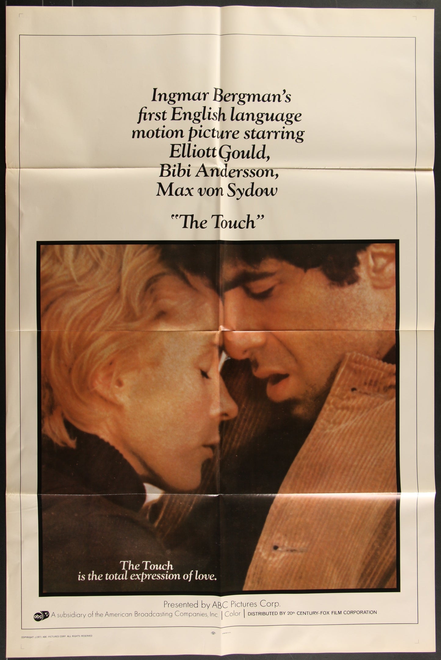 The Touch (1971) Original US One Sheet Movie Poster
