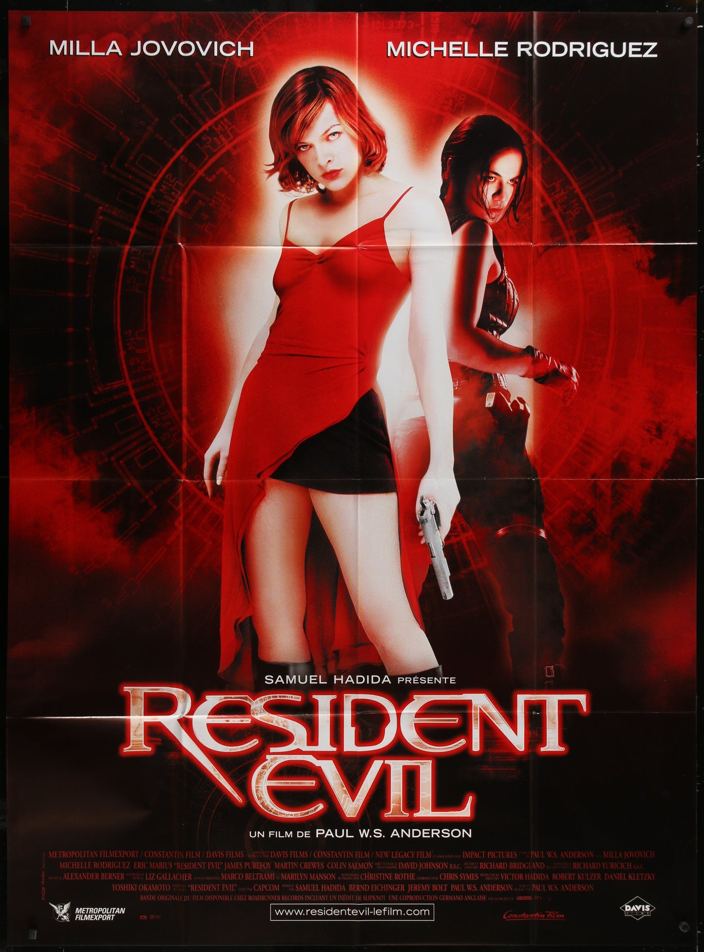Resident Evil (2002) Original French One Panel Movie Poster