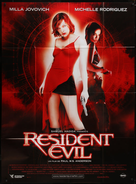 Resident Evil (2002) Original French One Panel Movie Poster