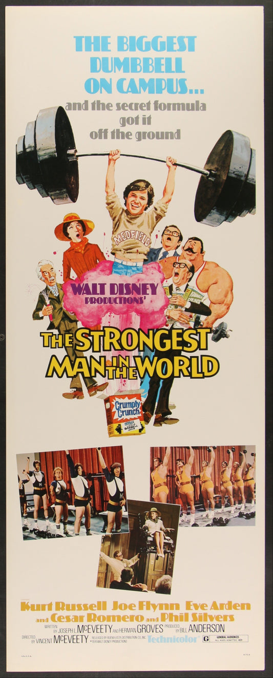 The Strongest Man In The World (1975) Original US Insert Movie Poster