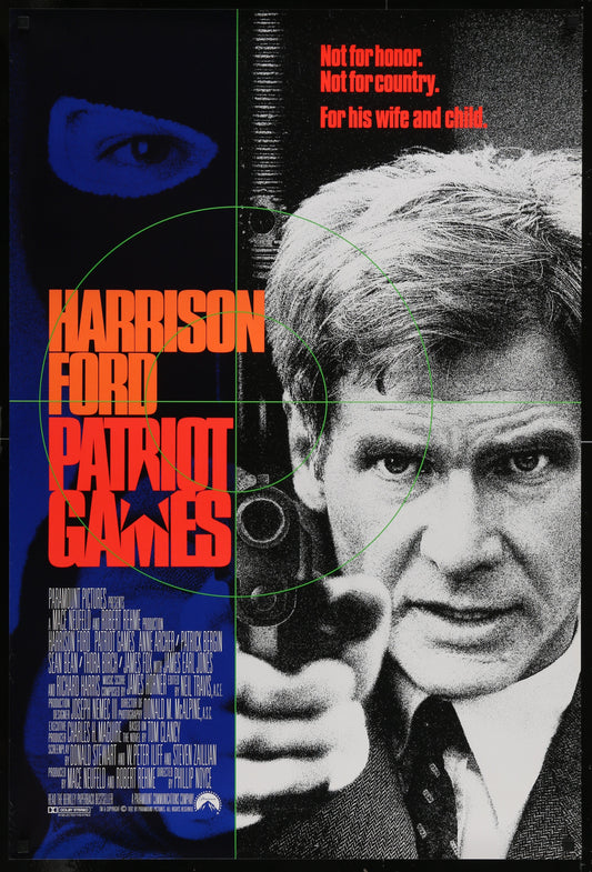 Patriot Games (1992) Original US One Sheet Movie Poster