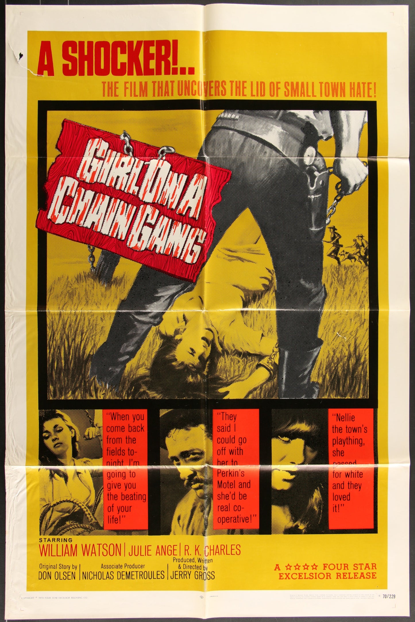 Girl On A Chain Gang (1970 RR) Original One Sheet Movie Poster