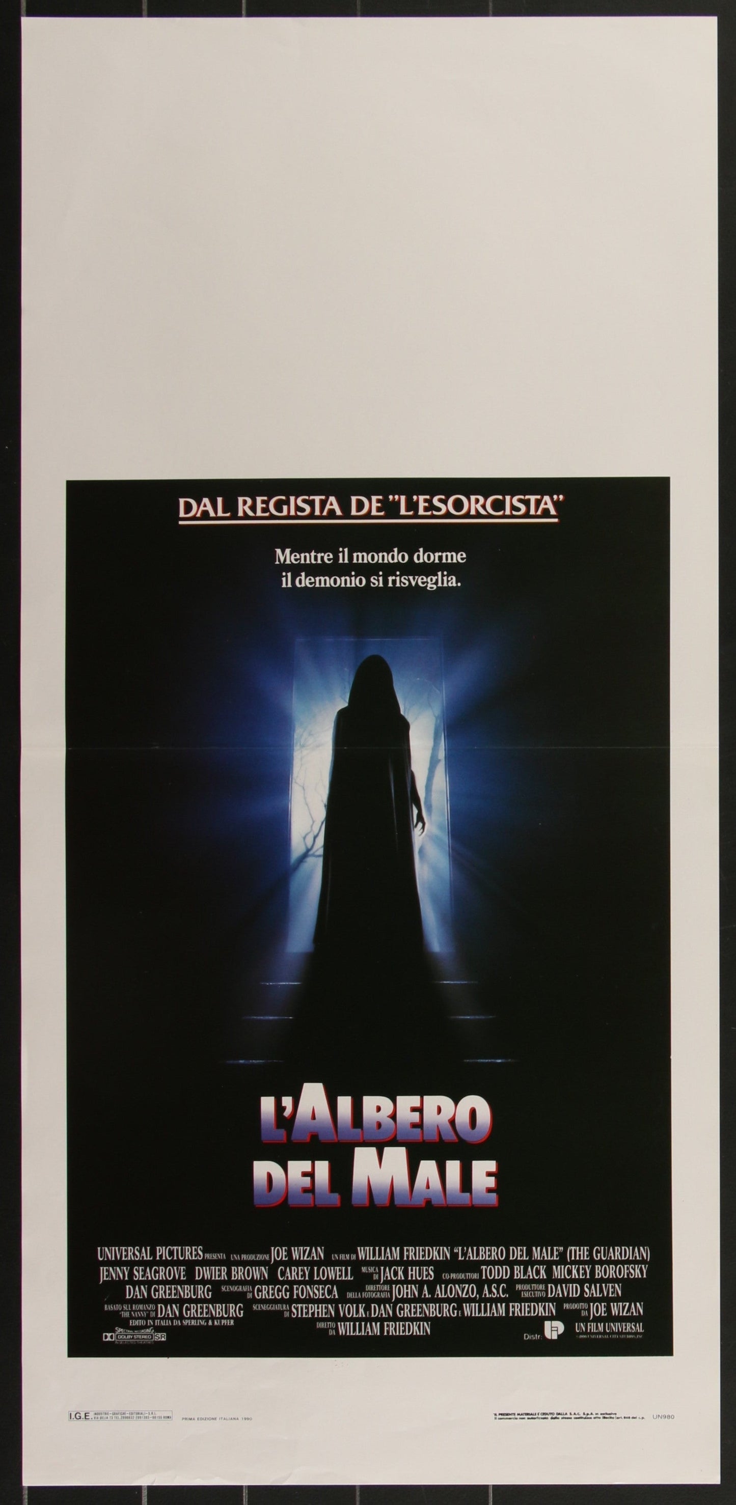 The Guardian (1990) Original Italian Locandina Movie Poster