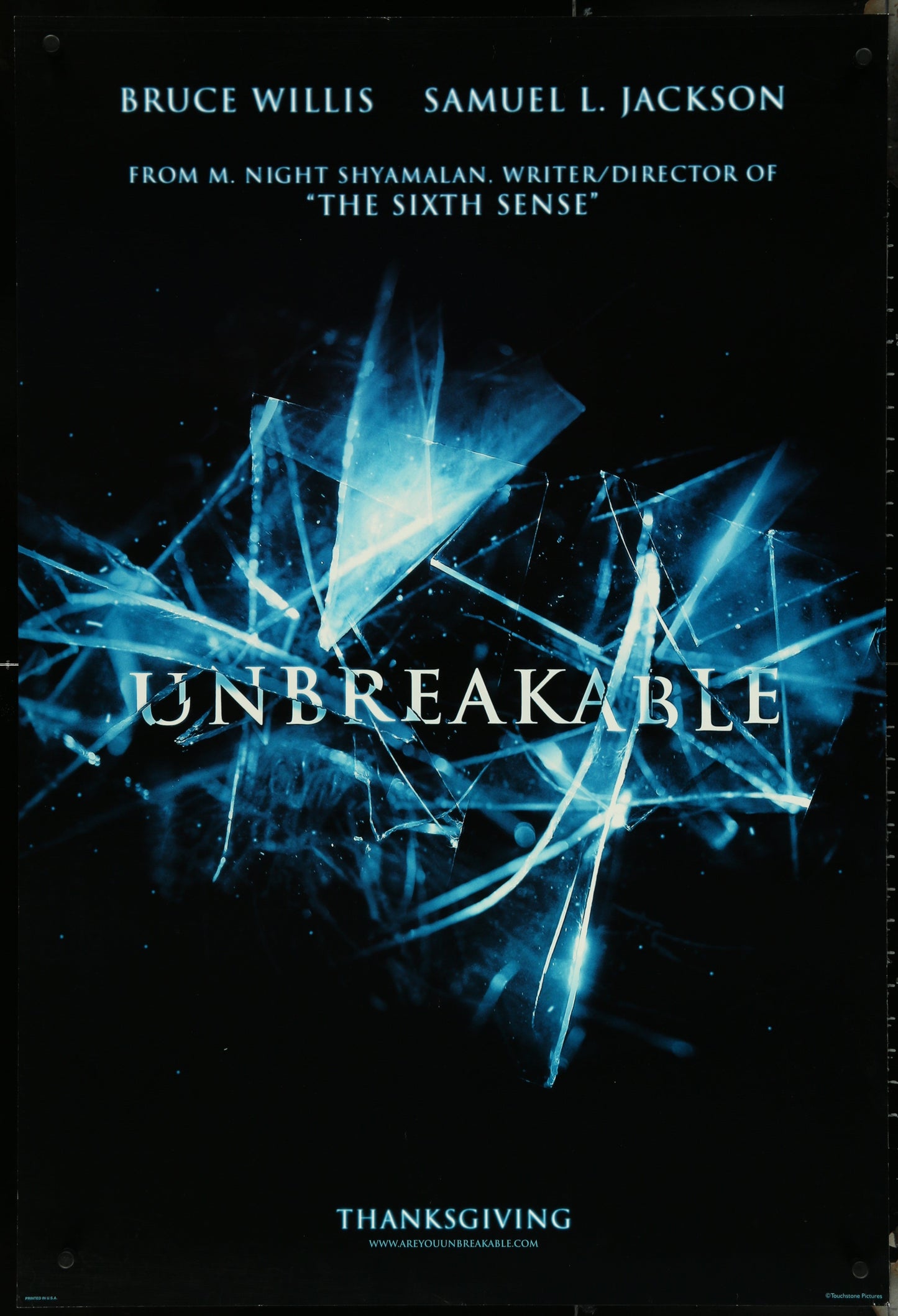 Unbreakable (2000) Original US One Sheet Movie Poster