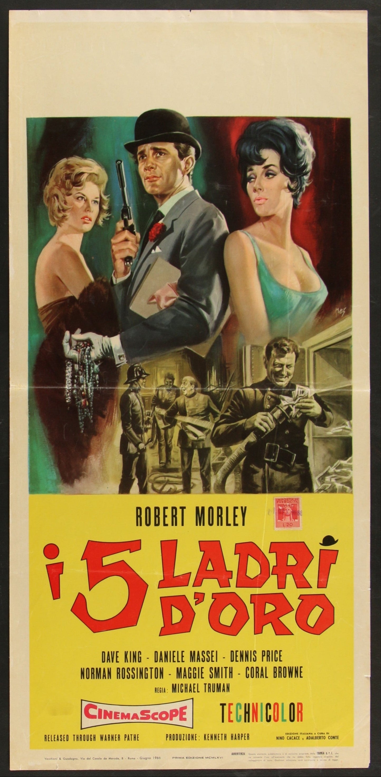 Go To Blazes (1962) Original Italian Locandina Movie Poster