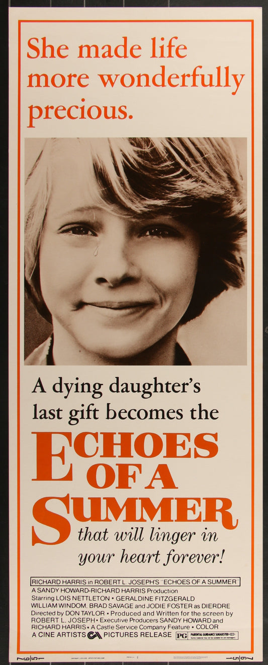 Echoes Of A Summer (1976) Original US Insert Movie Poster
