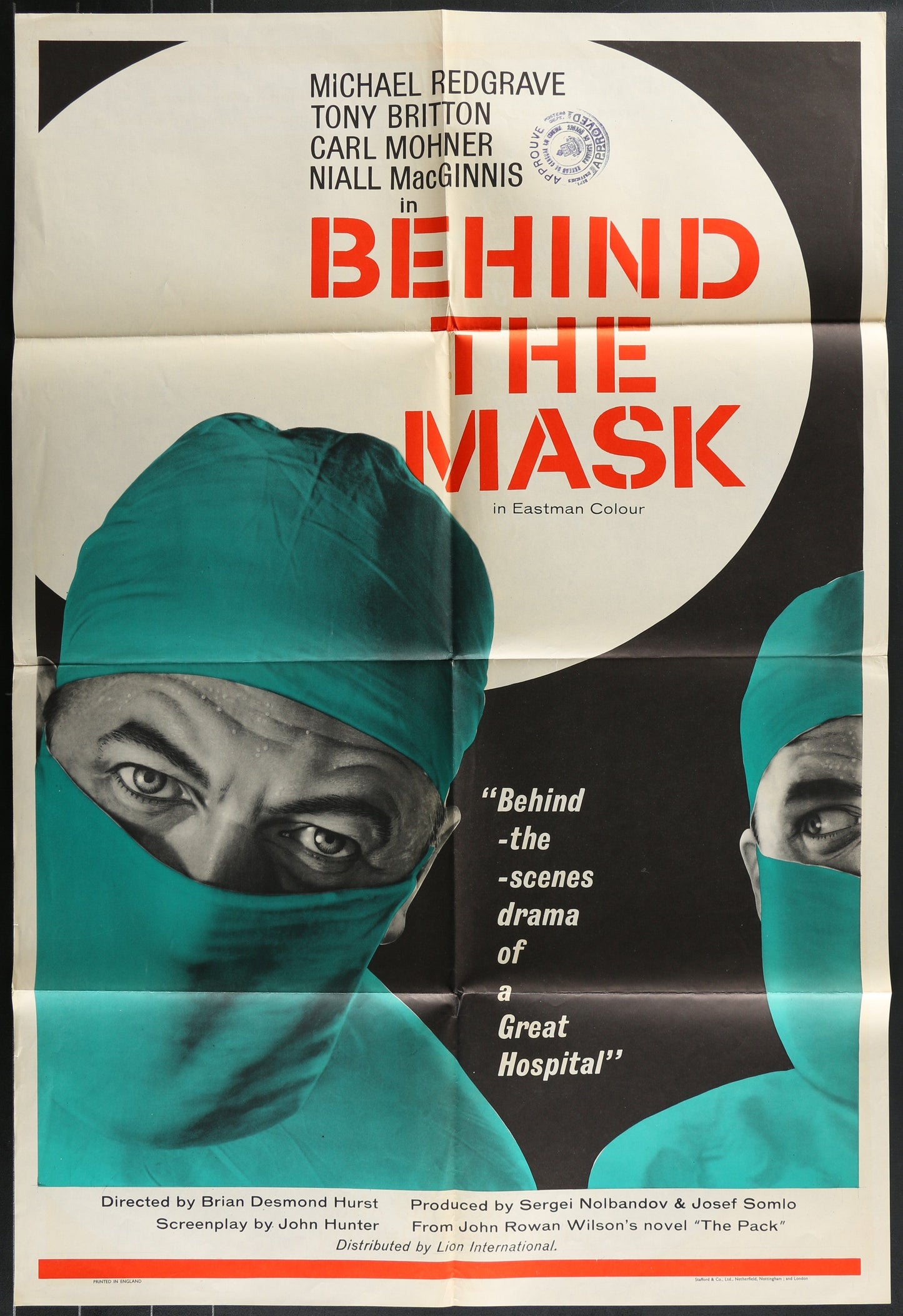 Behind The Mask (1958) Original British One Sheet Movie Poster