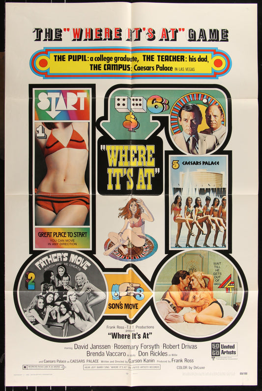 Where It's At (1969) Original US One Sheet Movie Poster