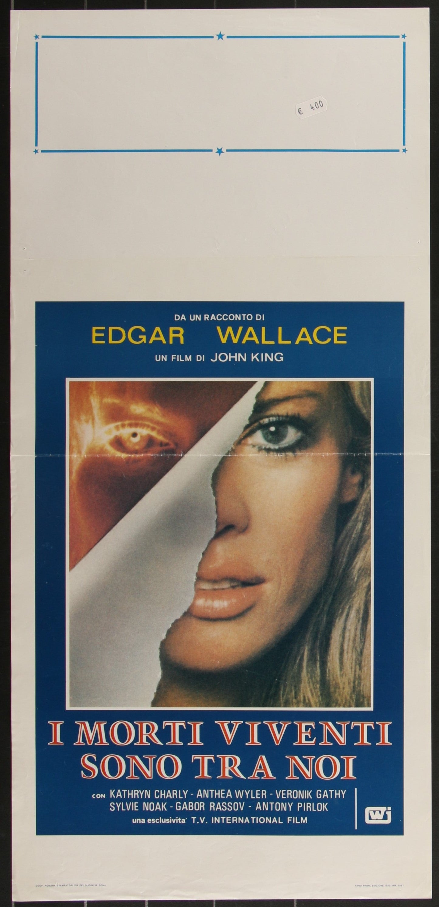 Revenge Of The Living Dead Girls (1987) Original Italian Locandina Movie Poster