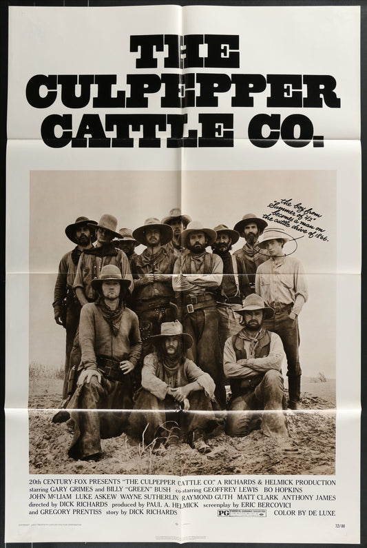 The Culpepper Cattle Co. (1972) Original US One Sheet Movie Poster