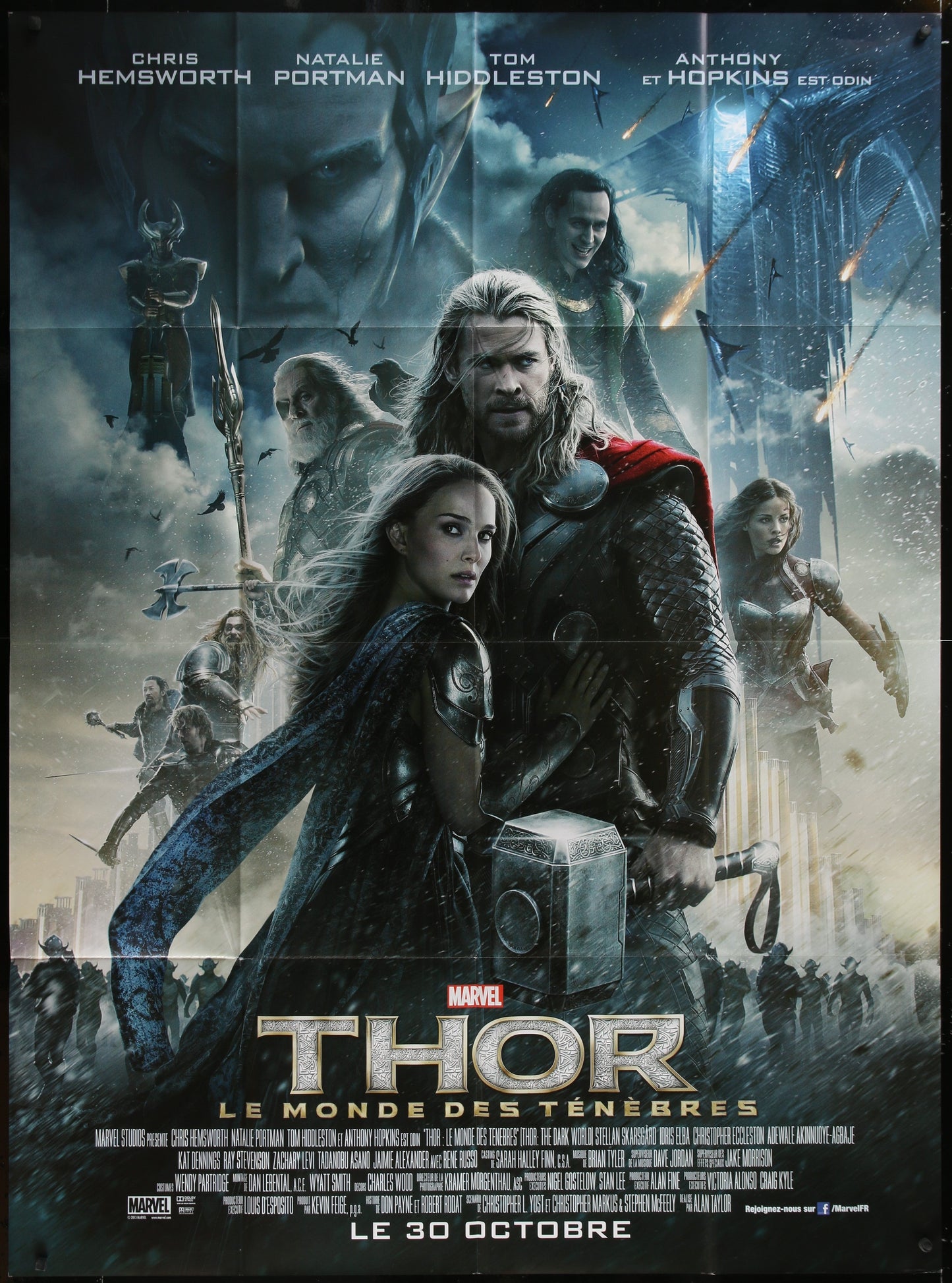 Thor: The Dark World (2013) Original French One Panel Movie Poster