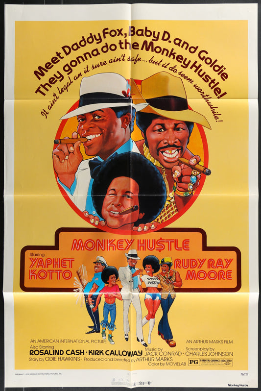 Monkey Hustle (1976) Original US One Sheet Movie Poster