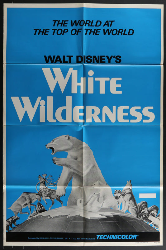 White Wilderness (1972 Re-Release) Original US One Sheet Movie Poster