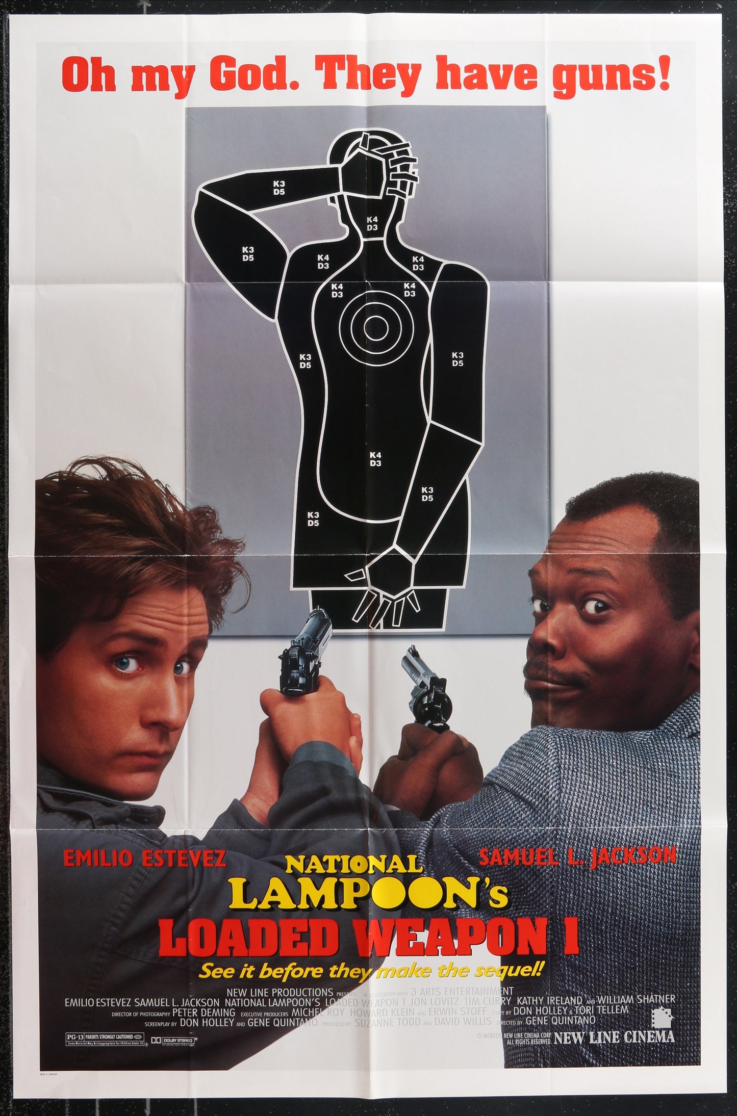 National Lampoon's Loaded Weapon 1 (1993) Original US One Sheet Movie Poster