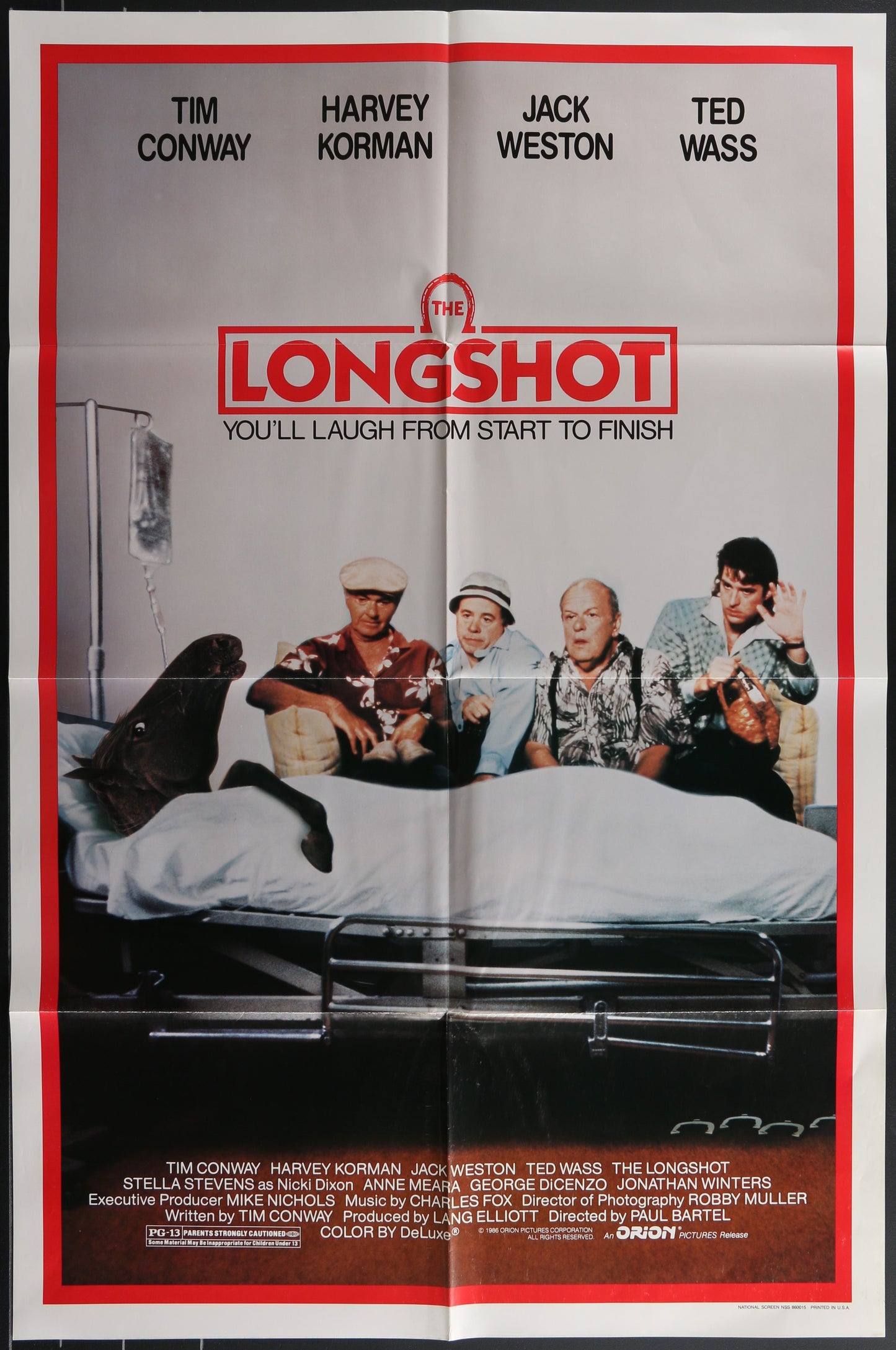 The Longshot (1986) Original US One Sheet Movie Poster