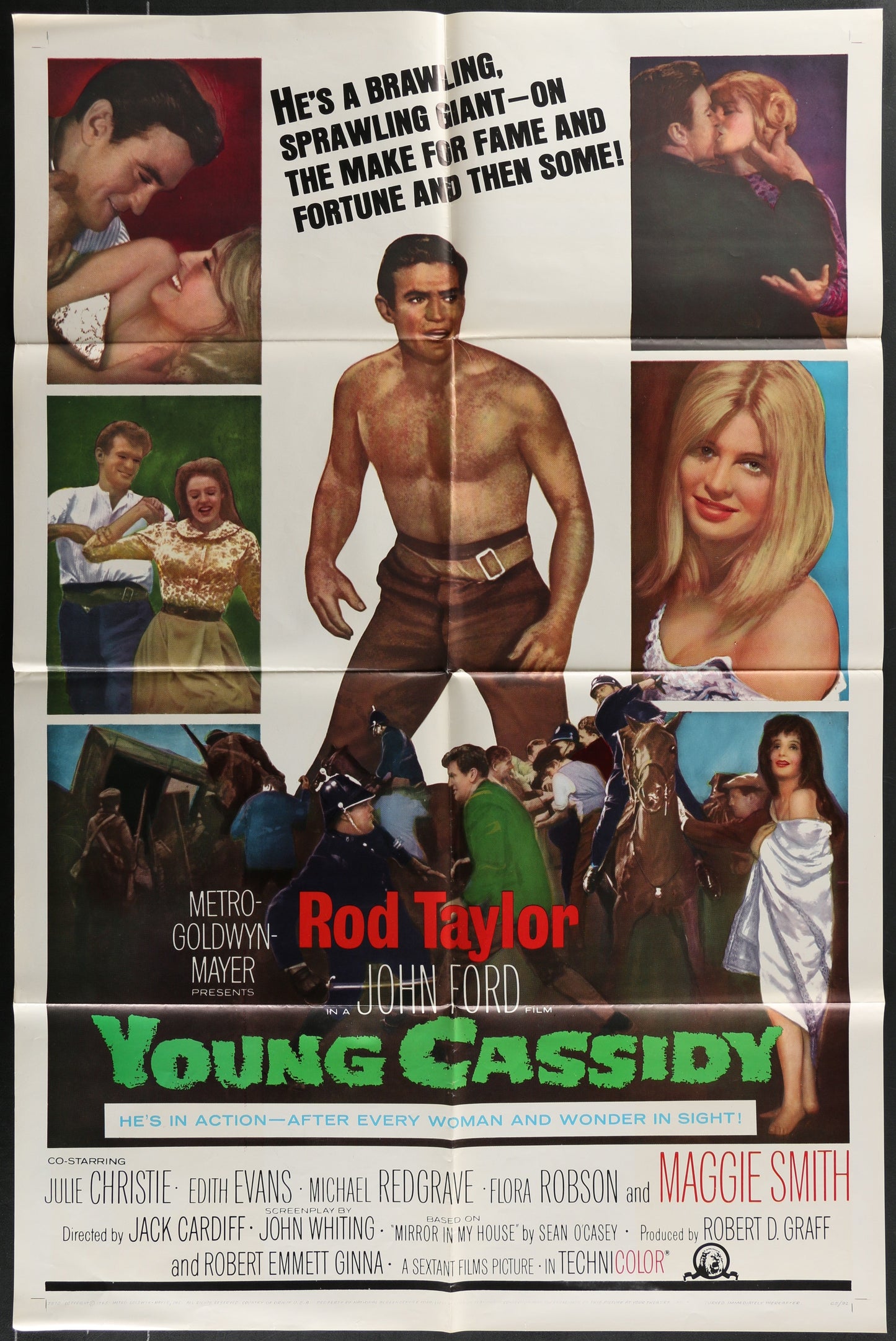 Young Cassidy (1965) Original US One Sheet Movie Poster