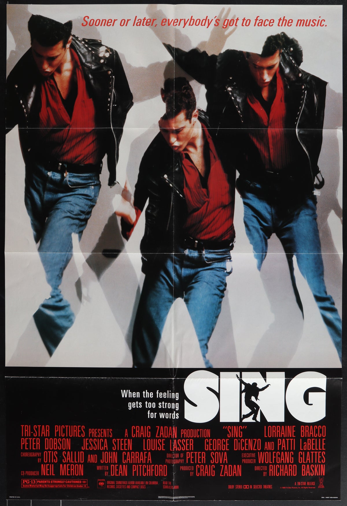 Sing (1989) Original US One Sheet Movie Poster