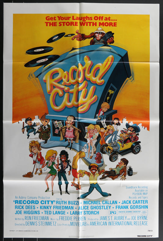 Record City (1977) Original US One Sheet Movie Poster