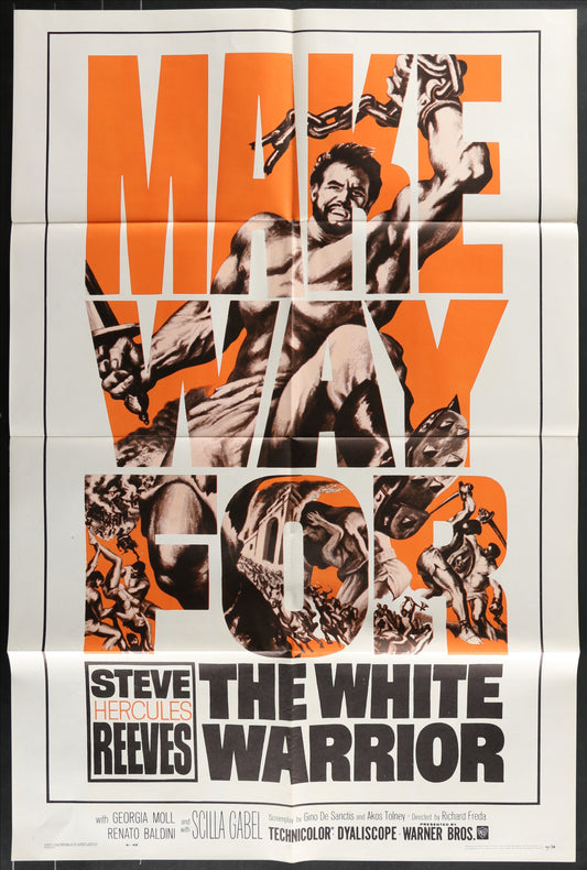 The White Warrior (1961) Original US One Sheet Movie Poster