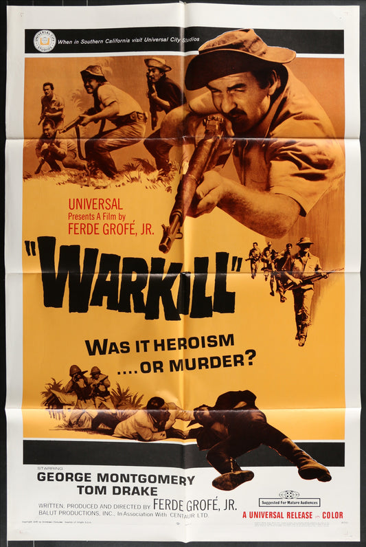 Warkill (1968) Original US One Sheet Movie Poster