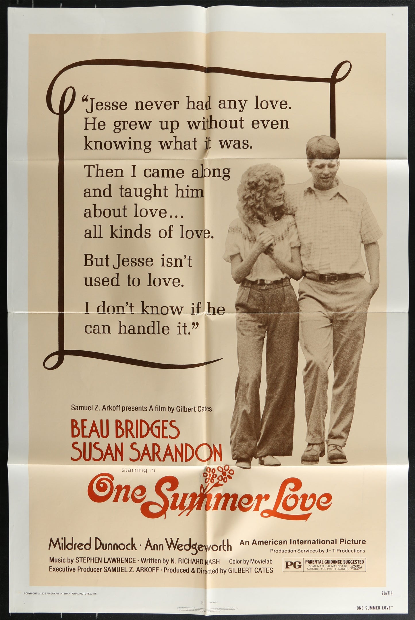 One Summer Love (1976) Original US One Sheet Movie Poster