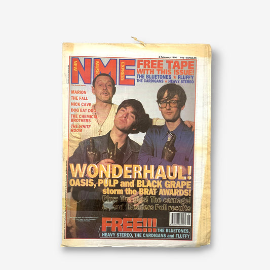 1996 Oasis, Pulp & Black Grape - Wonderhaul! Brat Awards - NME Magazine