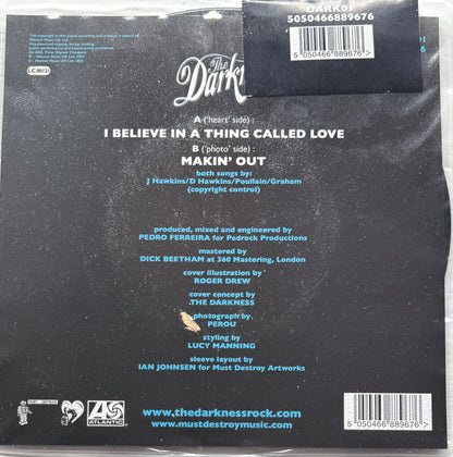 The Darkness – I Believe In A Thing Called Love – 2003 Glam Rock · 7" Picture Disc · Sealed Copy