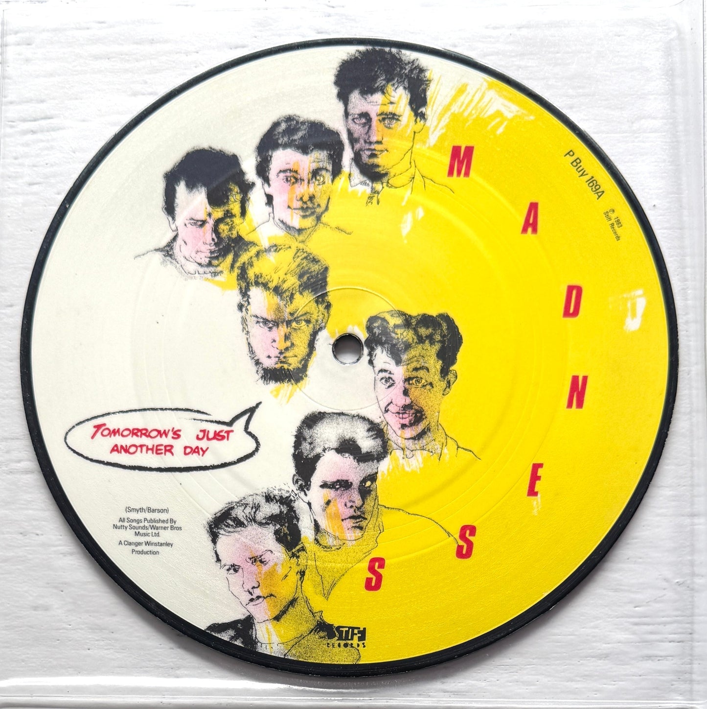 Madness – Tomorrow's Just Another Day / Madness Is All In The Mind – 1983 New Wave / Ska · 7" Picture Disc · VG+ (no original sleeve)