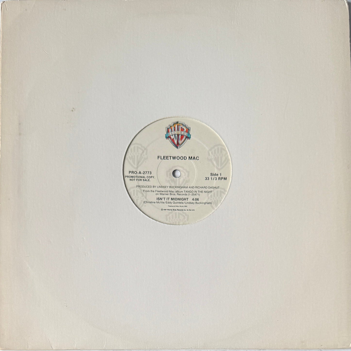 Fleetwood Mac – Isn’t It Midnight Pop Rock – 1988 Label: Warner Bros. Records Format: 12" Vinyl, 33⅓ RPM, US Promo Pressing