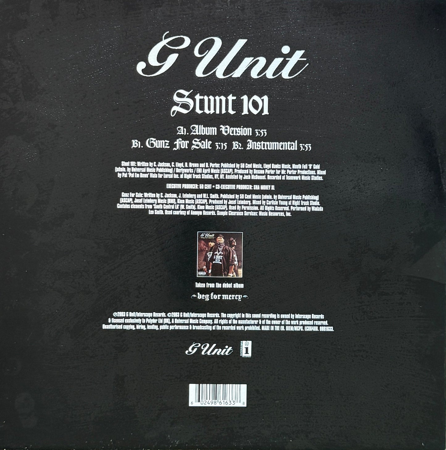 G-Unit – Stunt 101  - 12" Vinyl (2003)