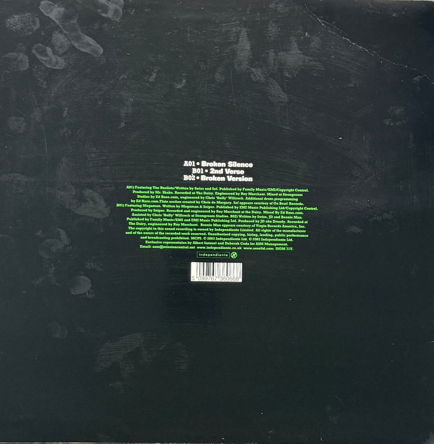 So Solid Crew – Broken Silence - 12" Vinyl (2003)