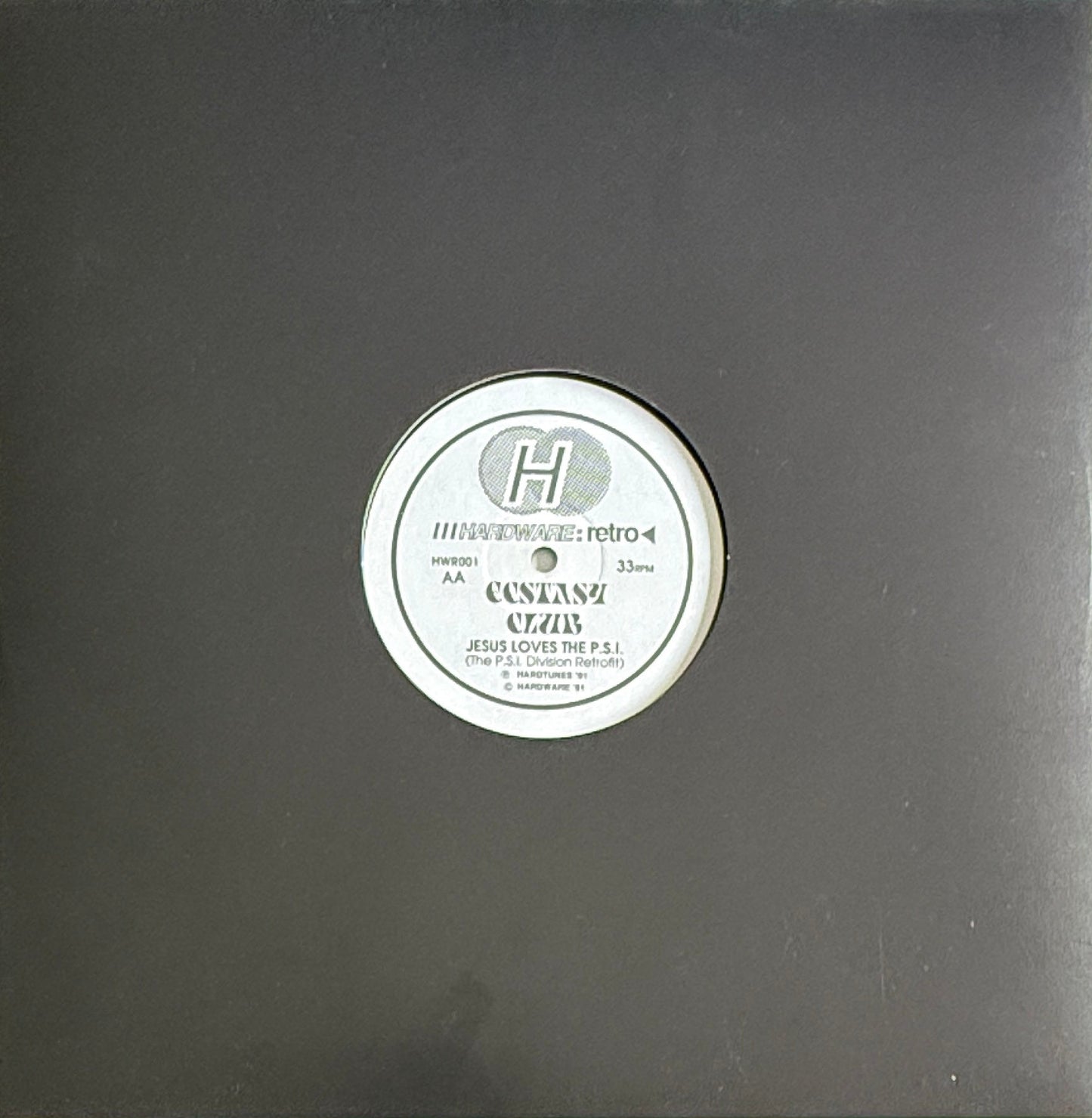 Ecstasy Club – Jesus Loves The Acid (12", Mispress, 1991)