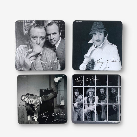 Terry O'Neill Sealed Coaster Pack (Michael Caine, Bob Hoskins, Elton John, etc)